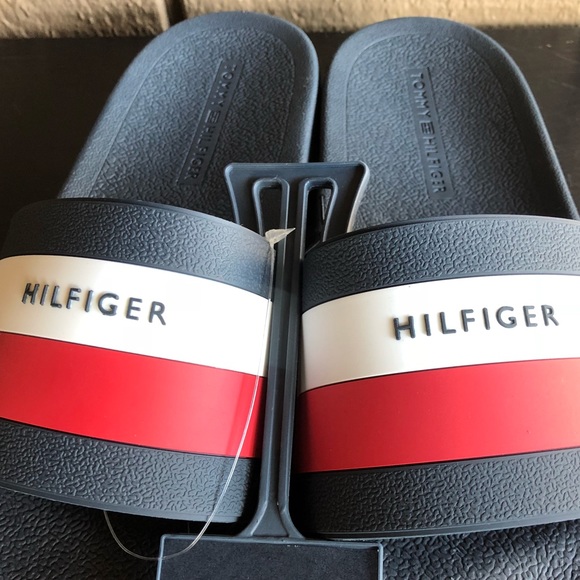 Tommy Hilfiger Men’s Sandals EARTHY Blue/Red - Picture 6 of 6